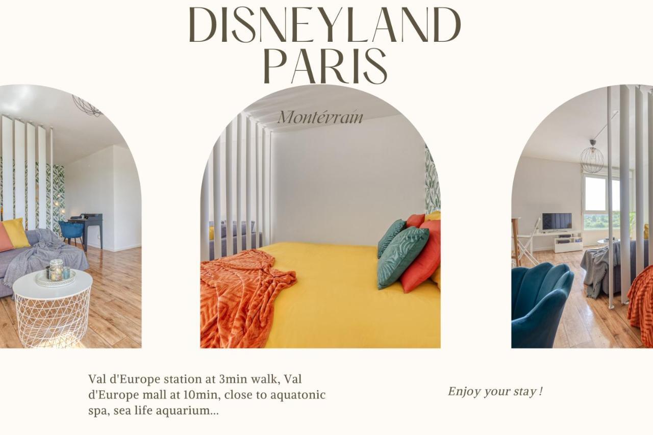 Grand Studio Disney, Queen Size, Coffee, Wifi Montévrain Exteriör bild